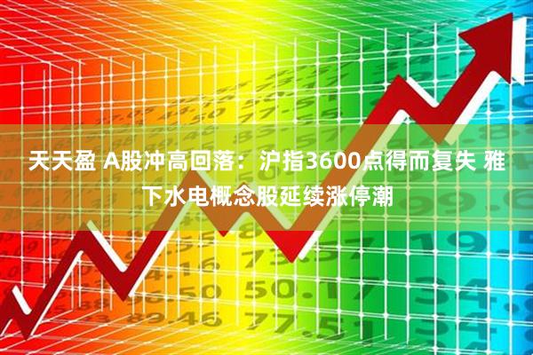 天天盈 A股冲高回落：沪指3600点得而复失 雅下水电概念股延续涨停潮