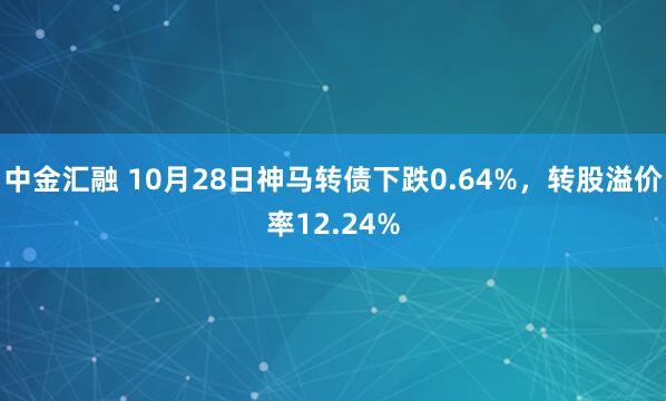 中金汇融 10月28日神马转债下跌0.64%，转股溢价率12.24%